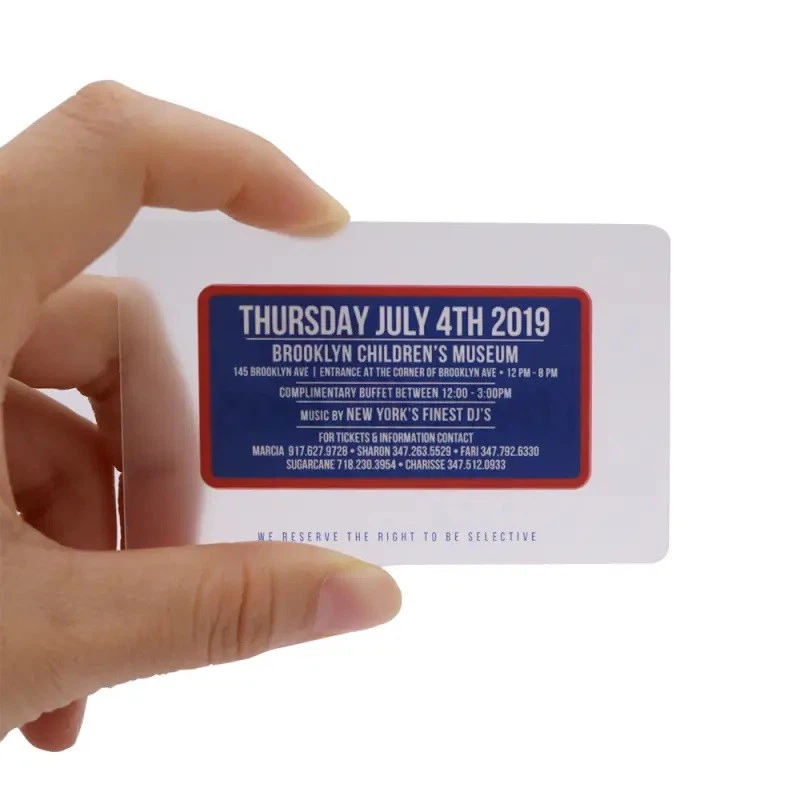 PVC Transparent Card