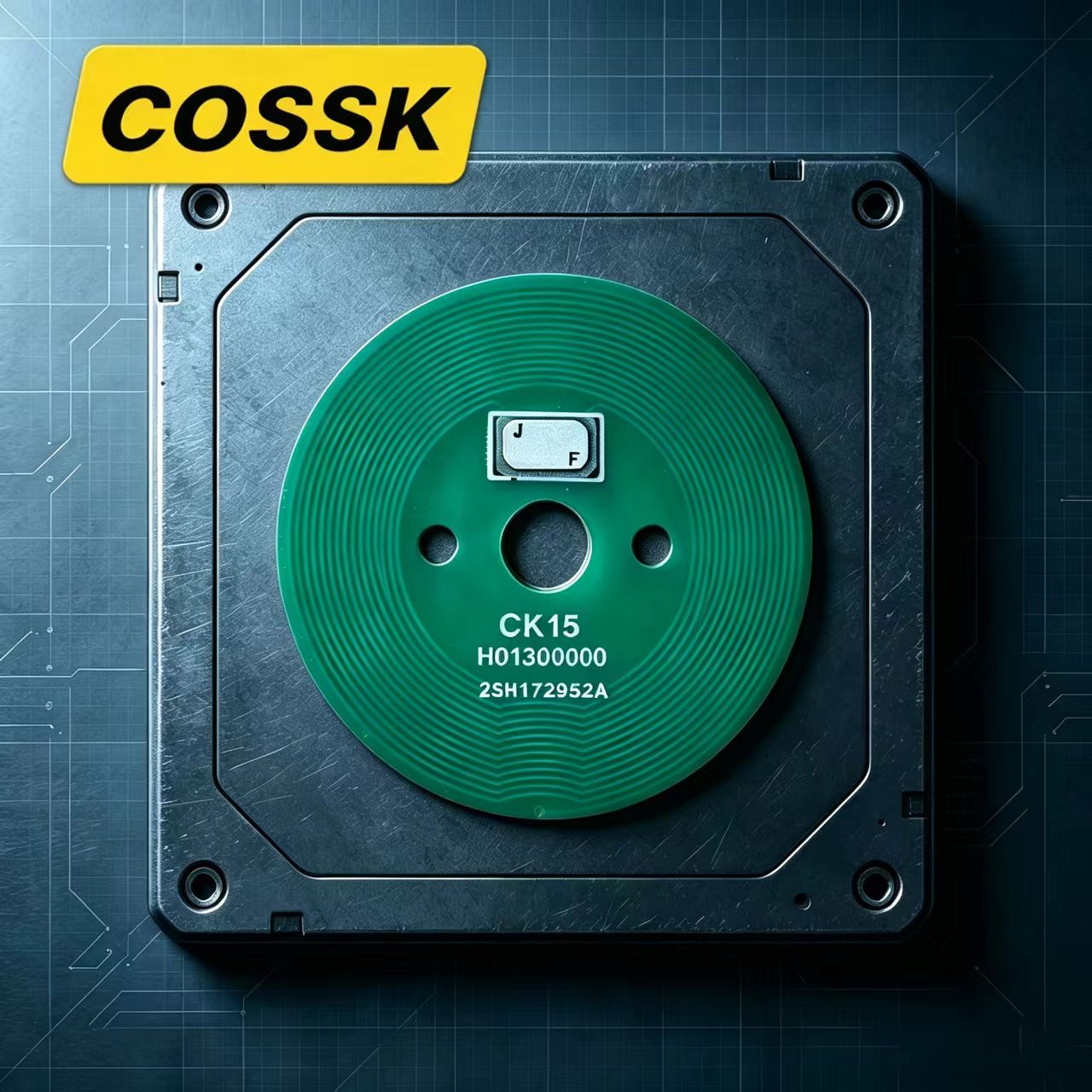 Φ30mm Round PCB RFID Tag H01300000CK15 with FM11RF08 Chip